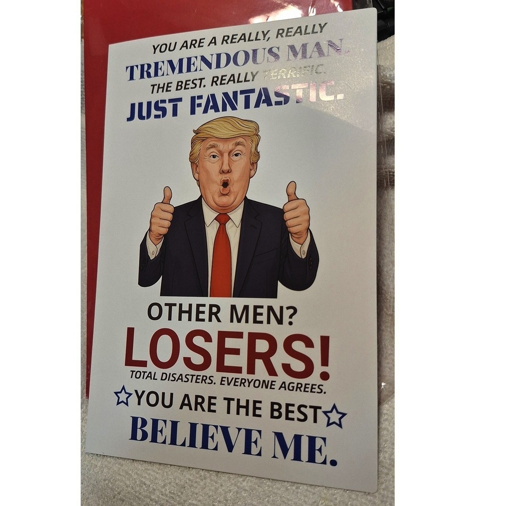 Funny Trump Father's Day Card Gift for Dad Husband Grandpa Greeting Card NEW - Picture 2 of 4